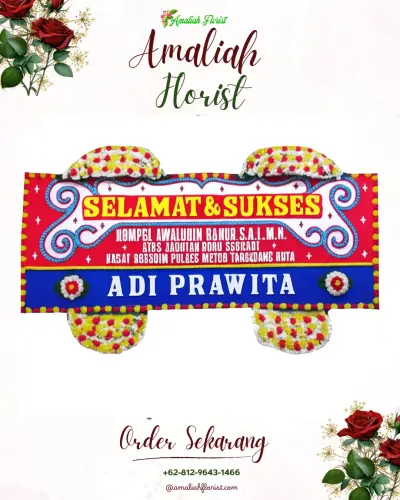 Karangan Bunga Ucapan Selamat di Ularan